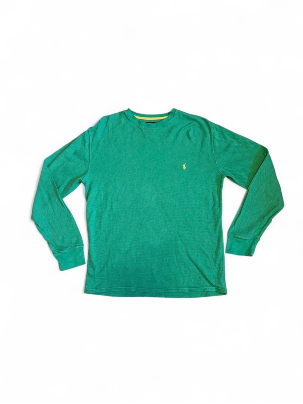 Vintage Polo by Ralph Lauren Turquoise Green Long-Sleeve Crewneck y2k